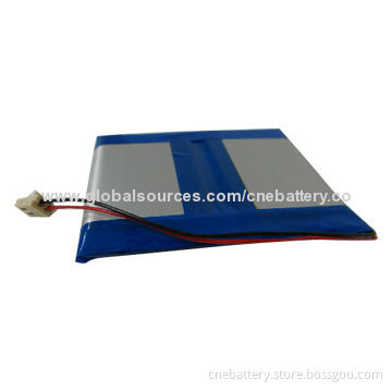7.4V/3,600mAh Rechargeable Lithium Polymer Battery for Rugged Tablet Computer, Eco-friendly